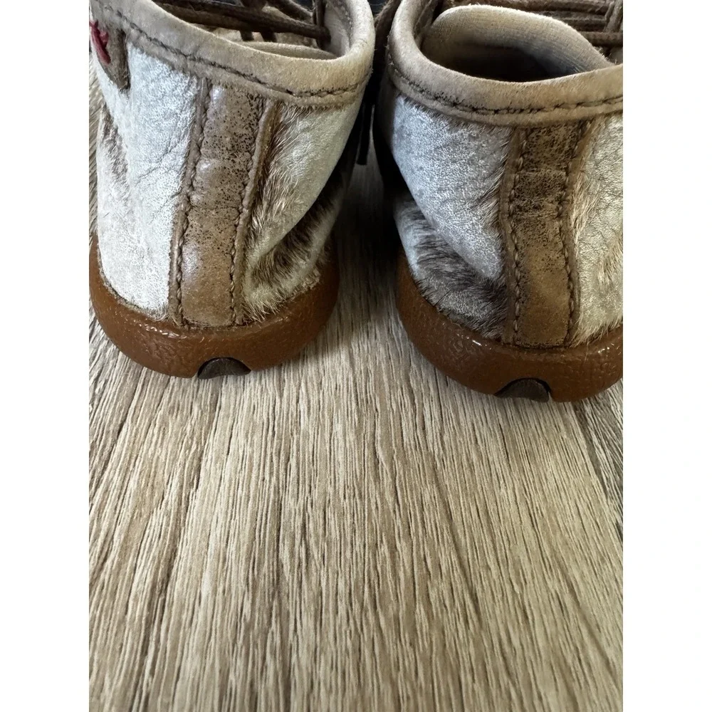 Twisted X Infant Hair On Hide Chukka Driving Moc Shoes Size 6 GC SB17